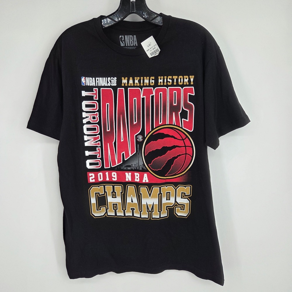 Toronto Raptors NBA Finals 2019 Champs Making History T-Shirt Large